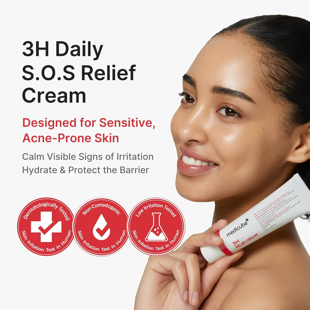 Medicube 3H Daily Relief Cream | Hidratante calmante curativa  para todo tipo de piel