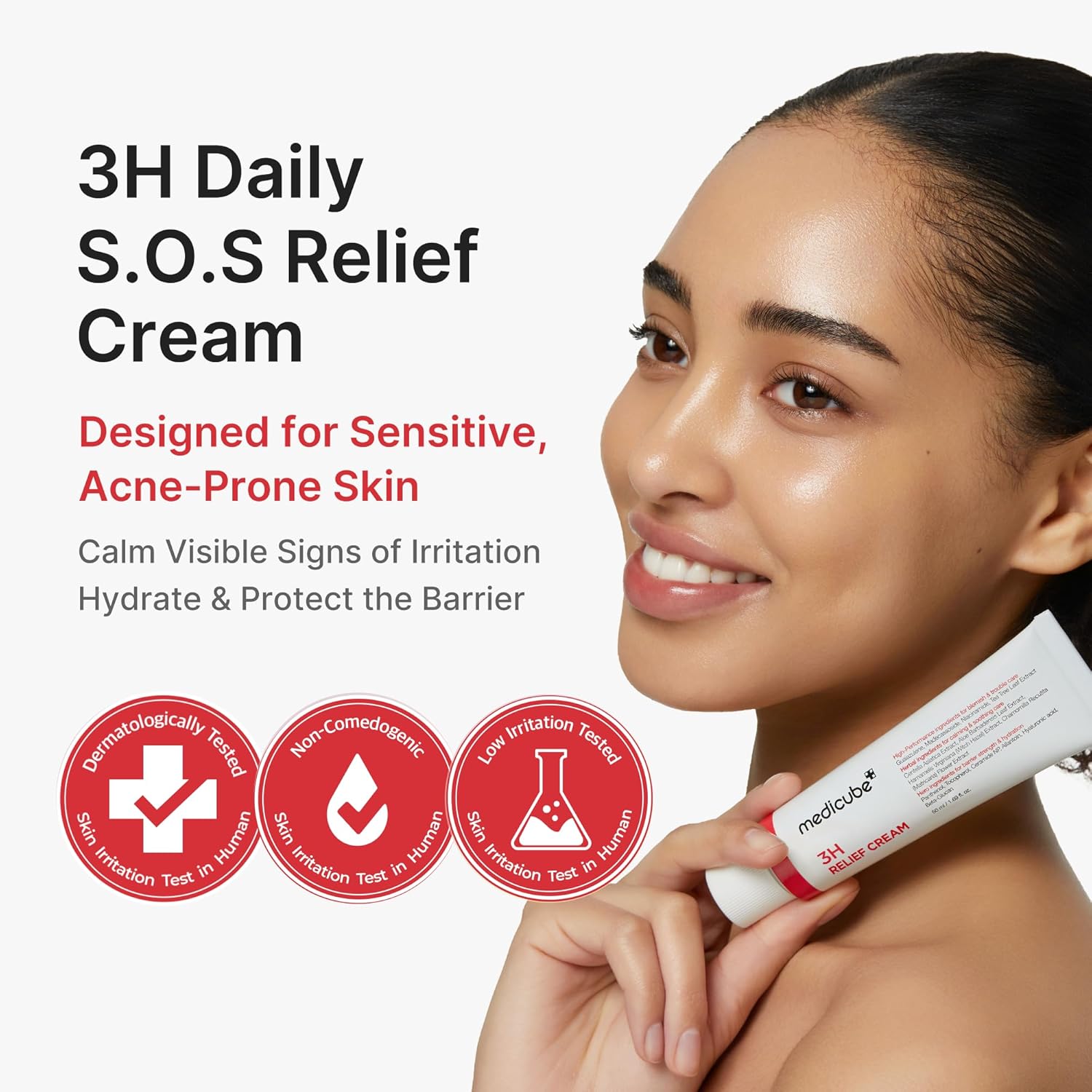 Medicube 3H Daily Relief Cream | Hidratante calmante curativa  para todo tipo de piel