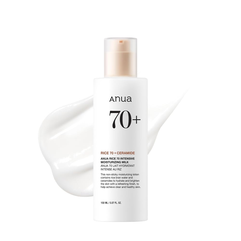 ANUA Rice 70 Leche Hidratante Intensiva, Loción para Hidratación Profunda y Nutrición, Piel de Vidrio Luminosa,