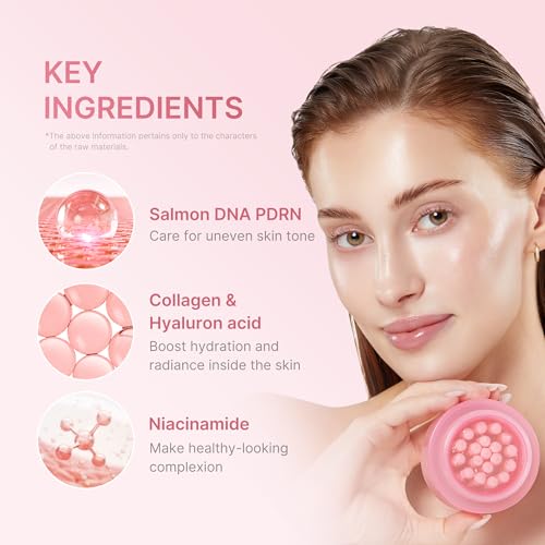 Medicube Salmon PDRN suero de péptido rosa ADN de salmón PDRN Crema de cápsula de colágeno rosa | Para piel firme y radiante | Cuidado de la piel coreano