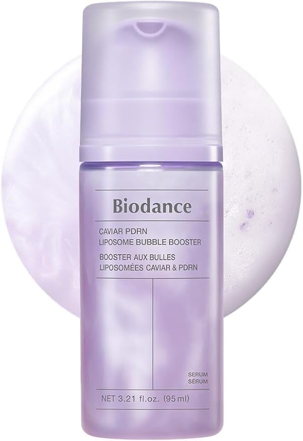 BIODANCE Caviar PDRN - esencia de espuma de microburbujas para piel opaca y debilitada, nutrición profunda