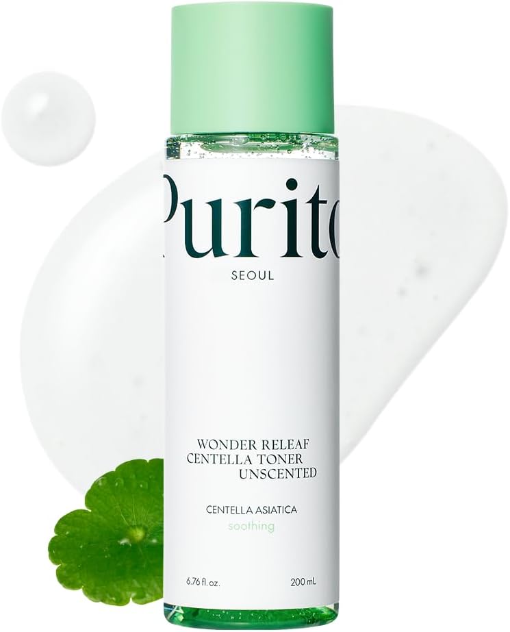 PURITO Seoul Wonder Releaf Centella Tónico  Coreano, para Piel Sensible 200 ml