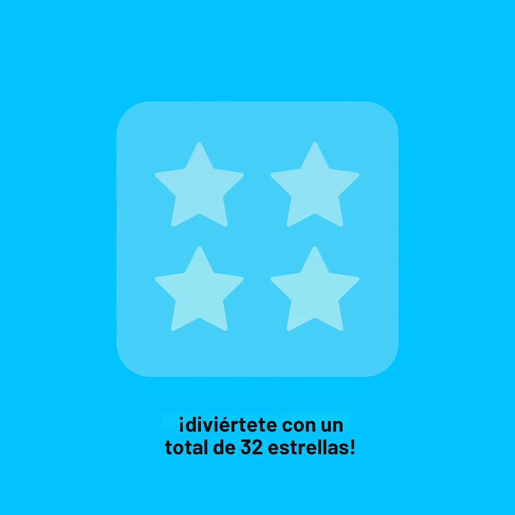 Starface Hydro-Star® Big Blue Compact + Parche de estrella hidrocoloide, 32 | Probado por dermatólogos, compacto con espejo recargable
