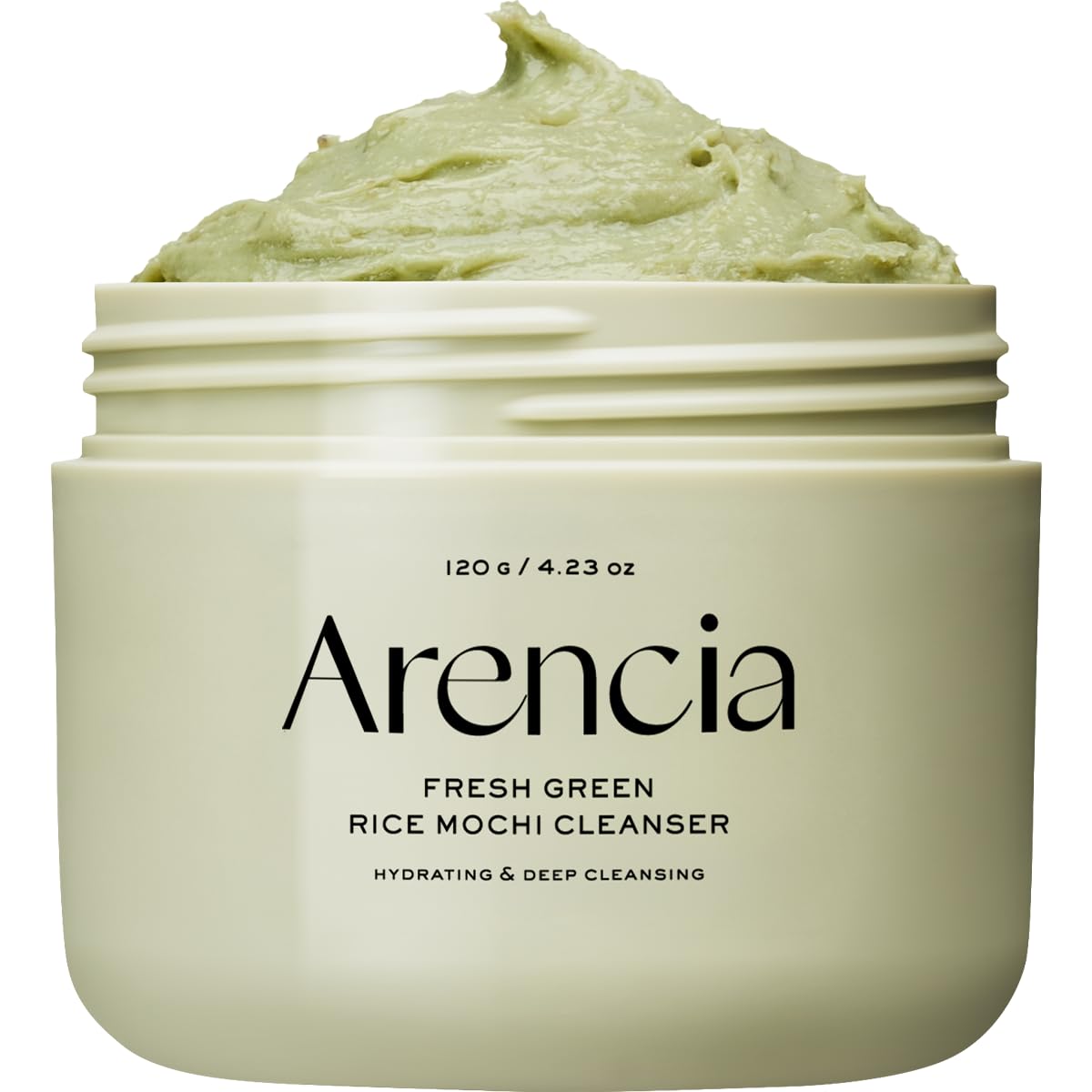 Arencia Limpiador Facial de Arroz Coreano Mochi - Jabón para la Cara, Exfoliante Suave Todo en Uno para Limpieza Profunda, Hidratación, Minimización de Poros, Pieles con Tendencia al Acné,