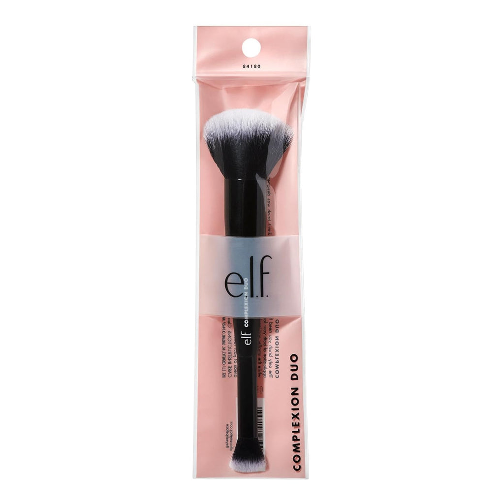 Elf Brocha Complexion Duo, para aplicar base y corrector