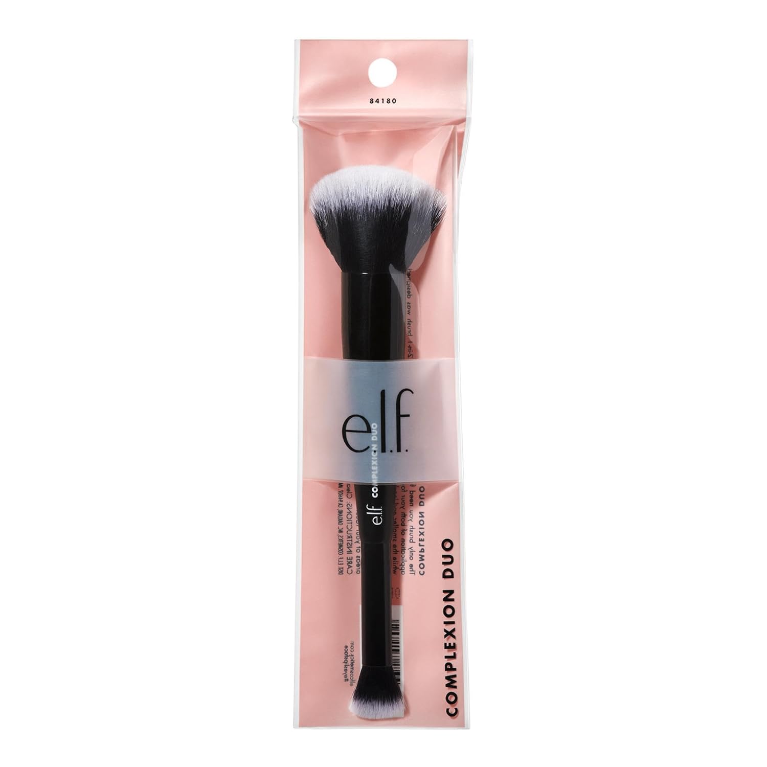 Elf Brocha Complexion Duo, para aplicar base y corrector