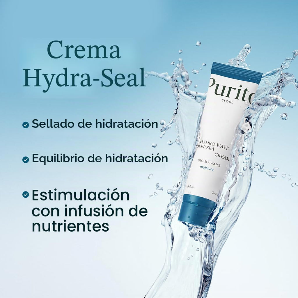 PURITO Crema del Mar Profundo, Hidratación, para Todo Tipos de Piel