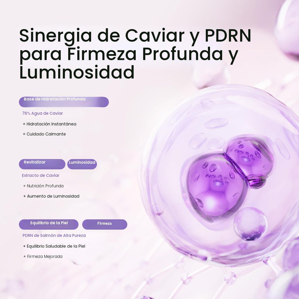 BIODANCE Caviar PDRN Jelly Serum Mist, spray facial hidratante, spray facial revitalizante y radiante, hidrogel
