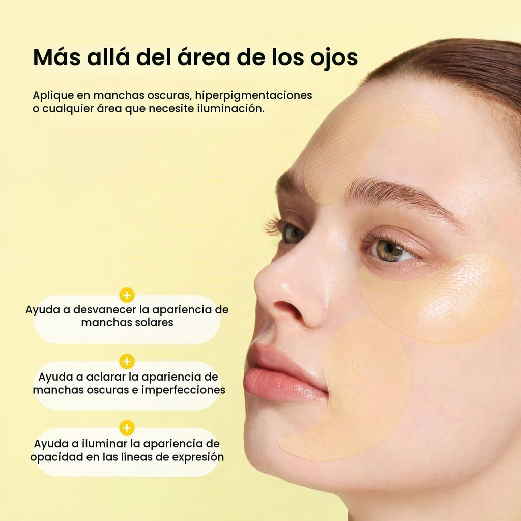 BIODANCE Vita - Parches de niacinamida para ojos, ojeras y manchas opacas para cara, máscara debajo de los ojos para tono de piel desigual