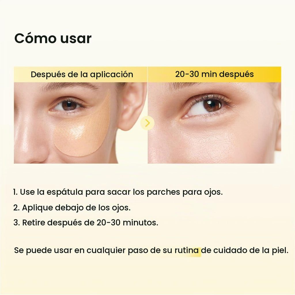 BIODANCE Vita - Parches de niacinamida para ojos, ojeras y manchas opacas para cara, máscara debajo de los ojos para tono de piel desigual