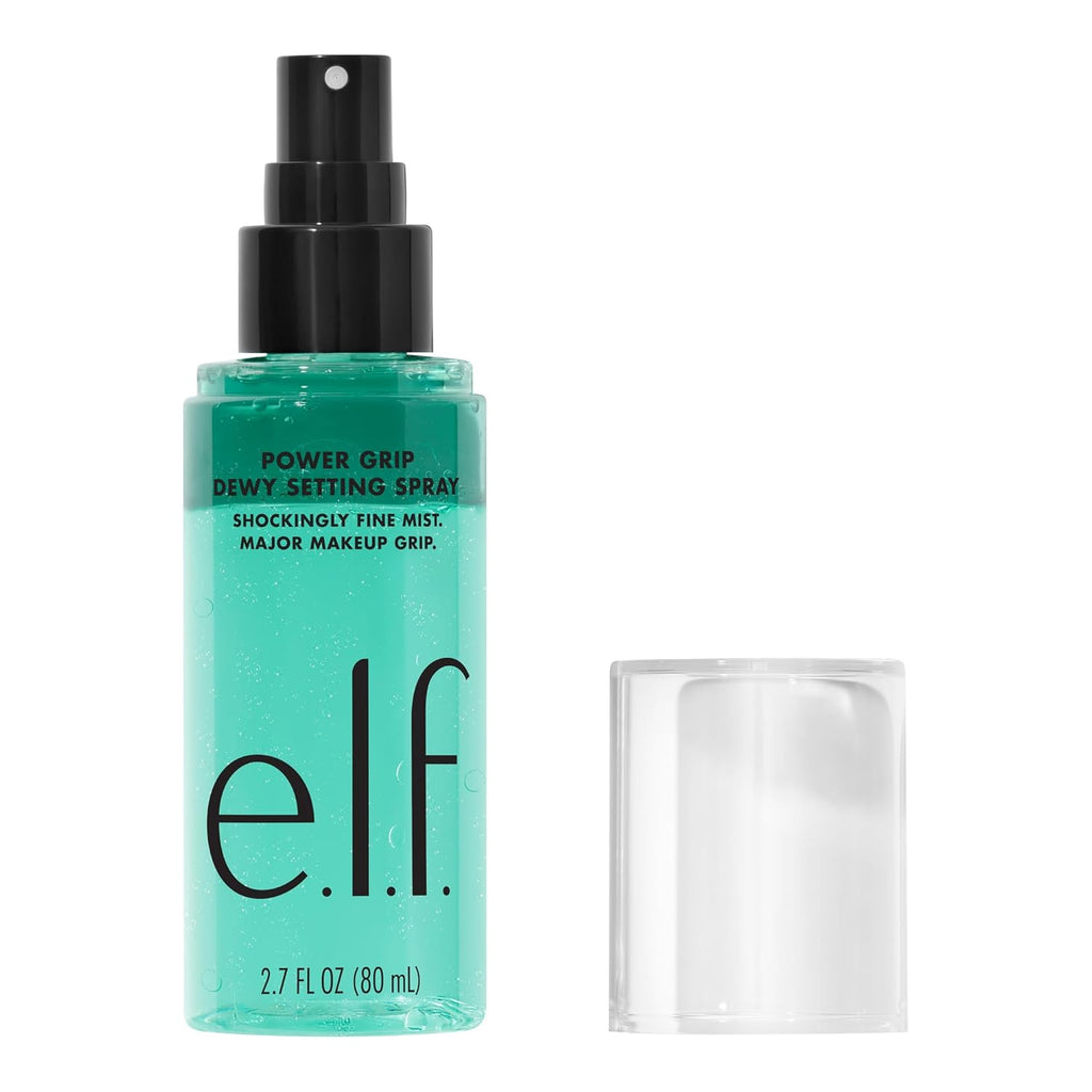 Elf  Power Grip Spray  con ácido hialurónico, fija el maquillaje para un acabado hidratado