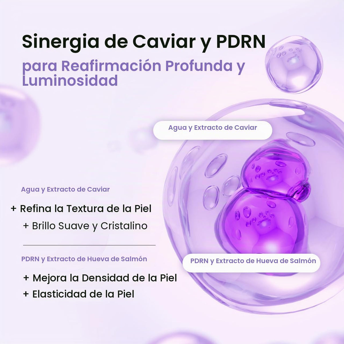 BIODANCE Pack x 4  Mascarilla profunda PDRN de caviar rejuvenecedor, mascarilla facial de hidroge