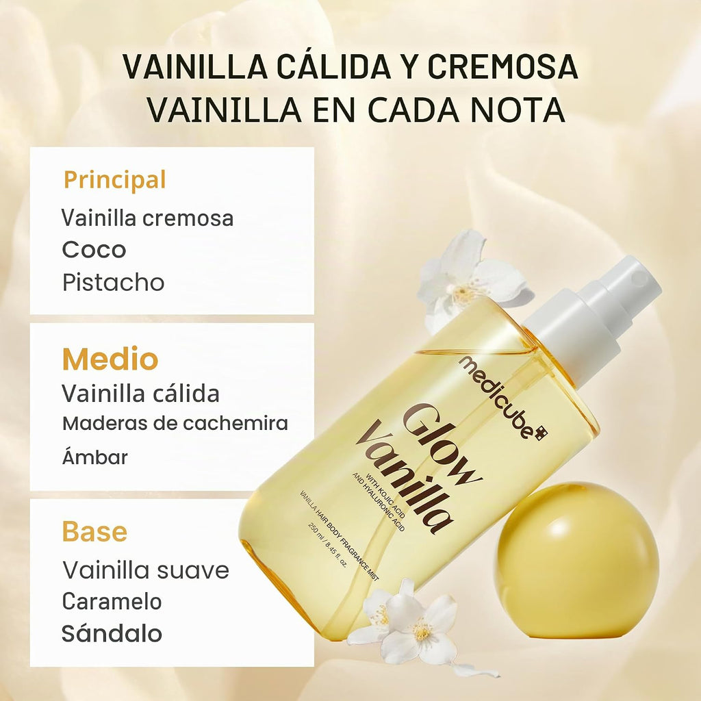 medicube Glow Vanilla - Acido Kojico & Hialuronico - Body Mist