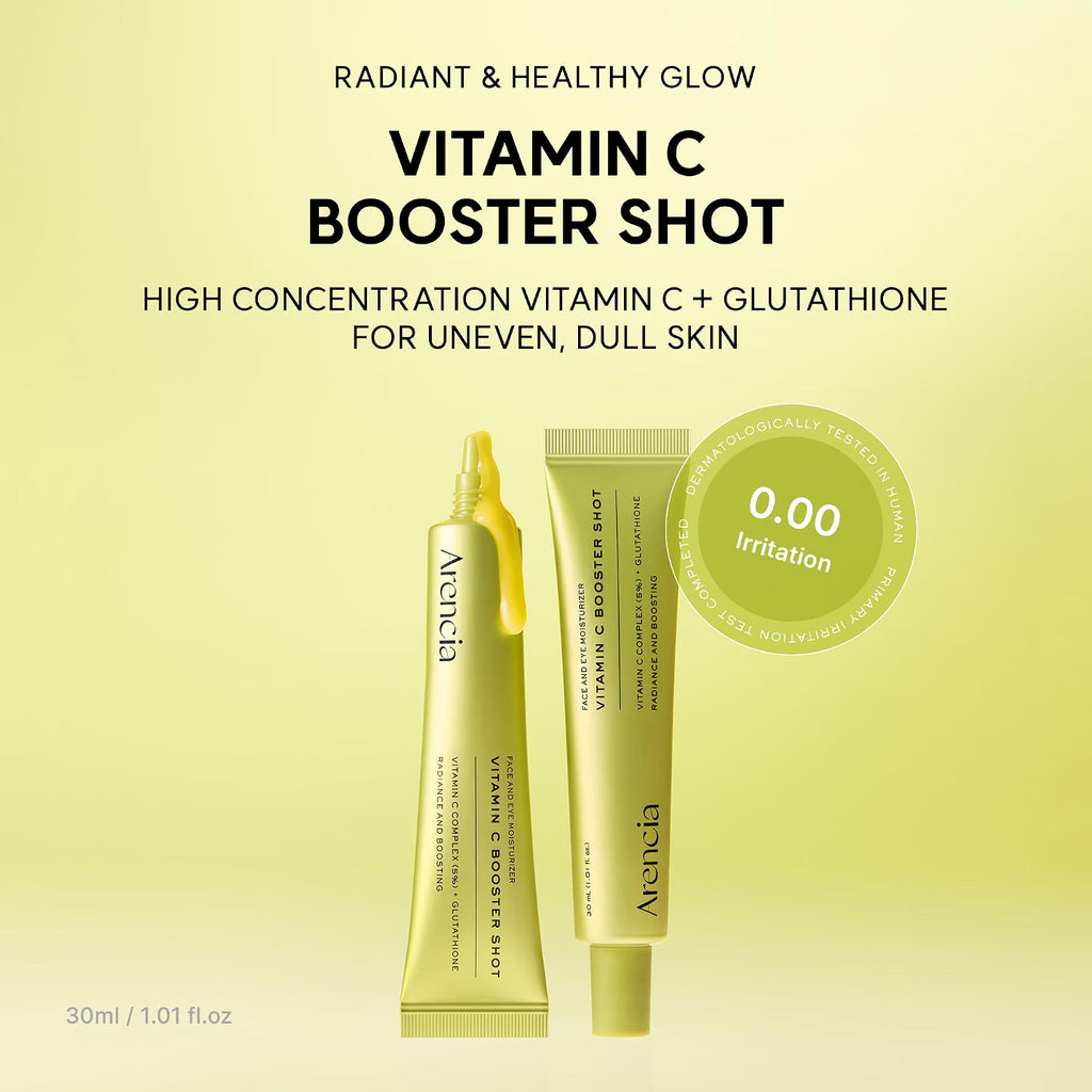Arencia Suero de Impulso de Vitamina C con Glutatión, Niacinamida y Vitamina E para Piel Luminosa