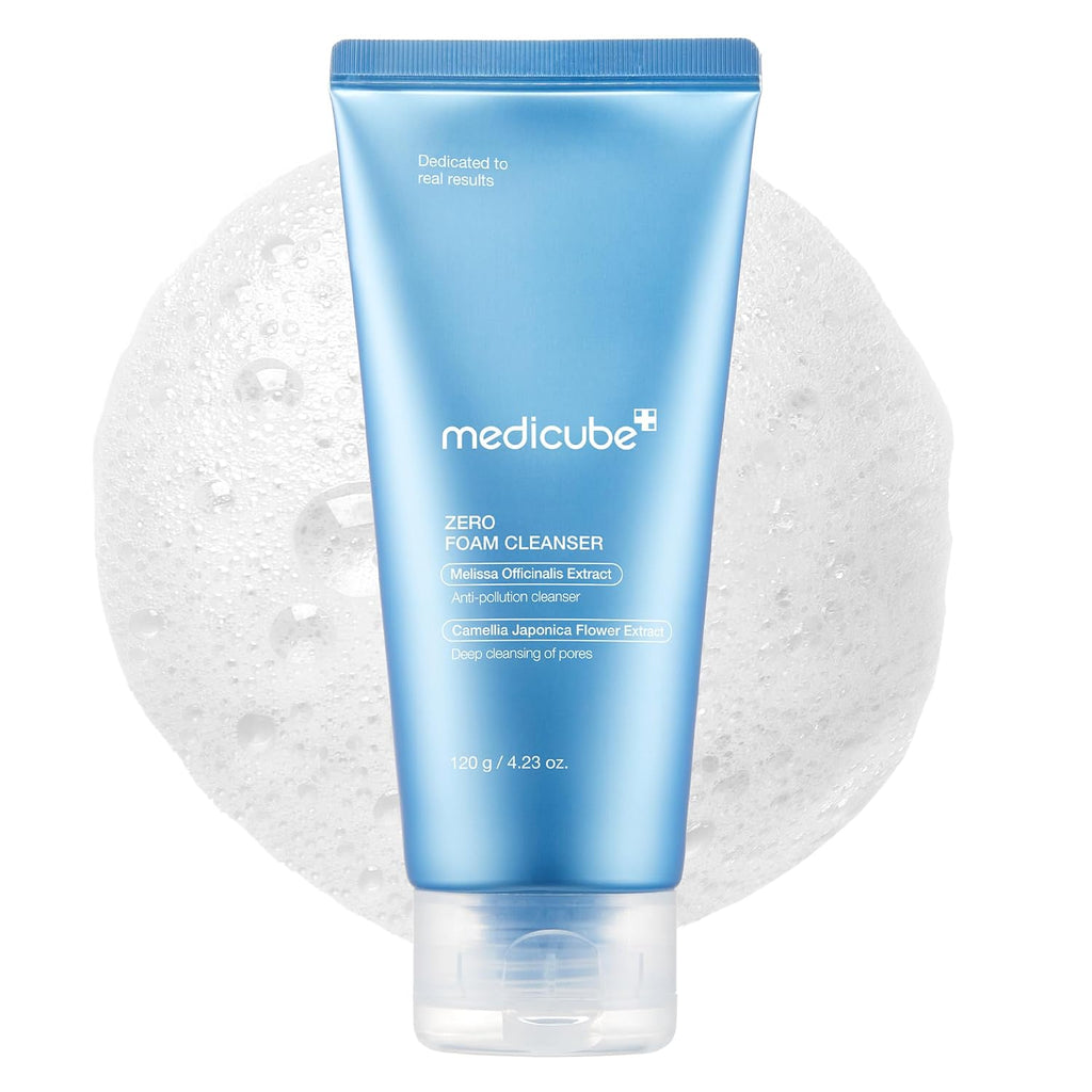 Medicube Limpiador de espuma Zero para piel sensible - Control del sebo, equilibrio de la humedad y minimización de los poros