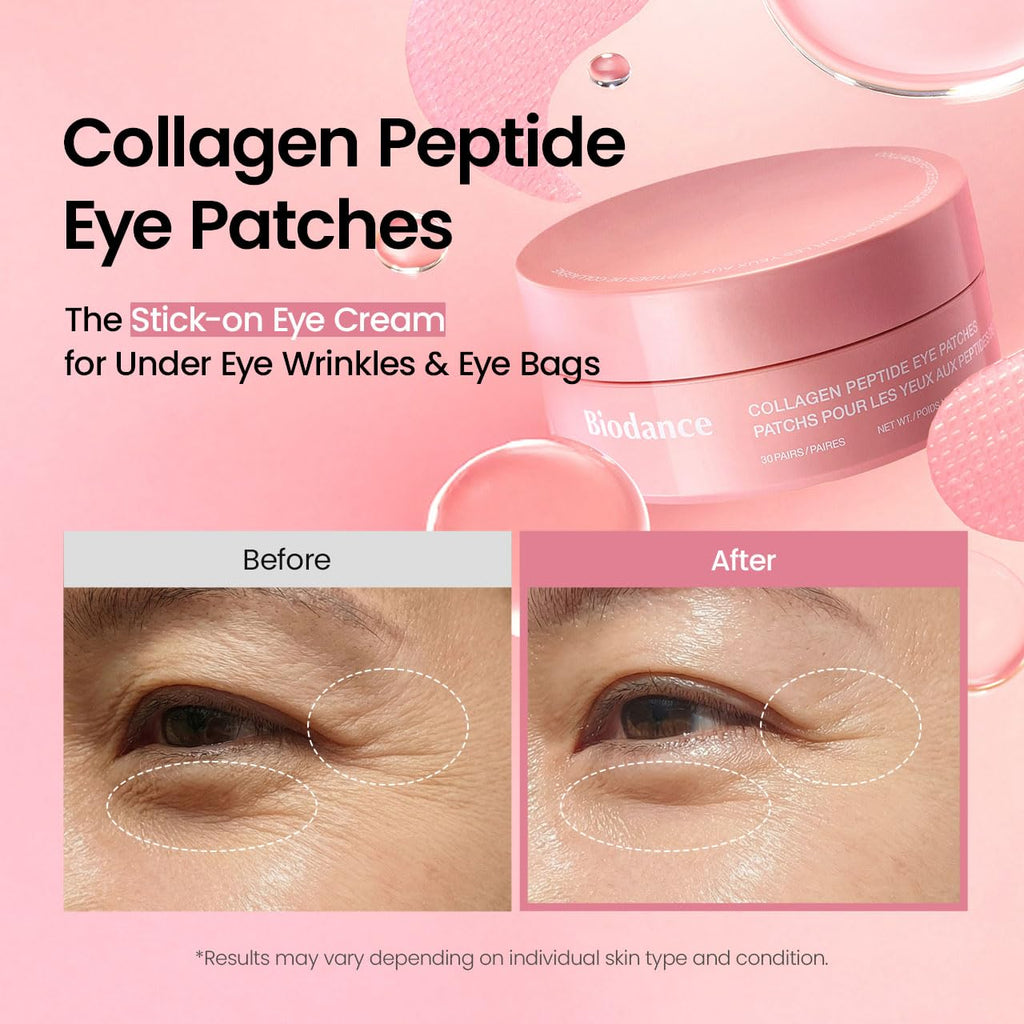 BIODANCE Parches de péptido de colágeno para los ojos - parches antiarrugas