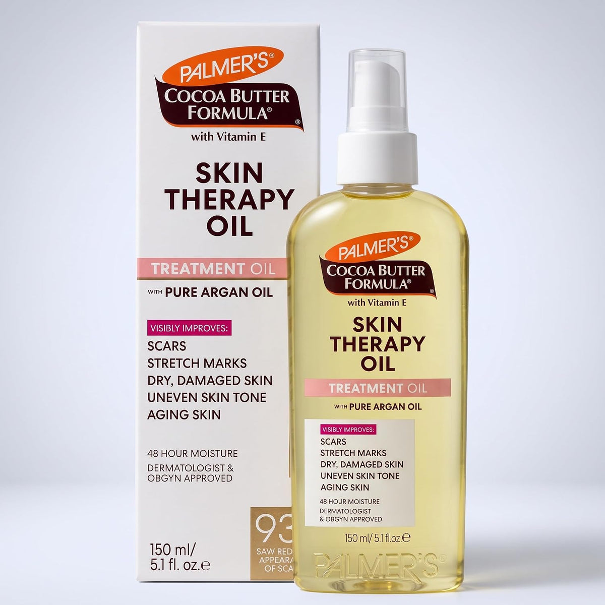 Palmer's Aceite para terapia de la piel, fórmula con vitamina E de manteca de cacao