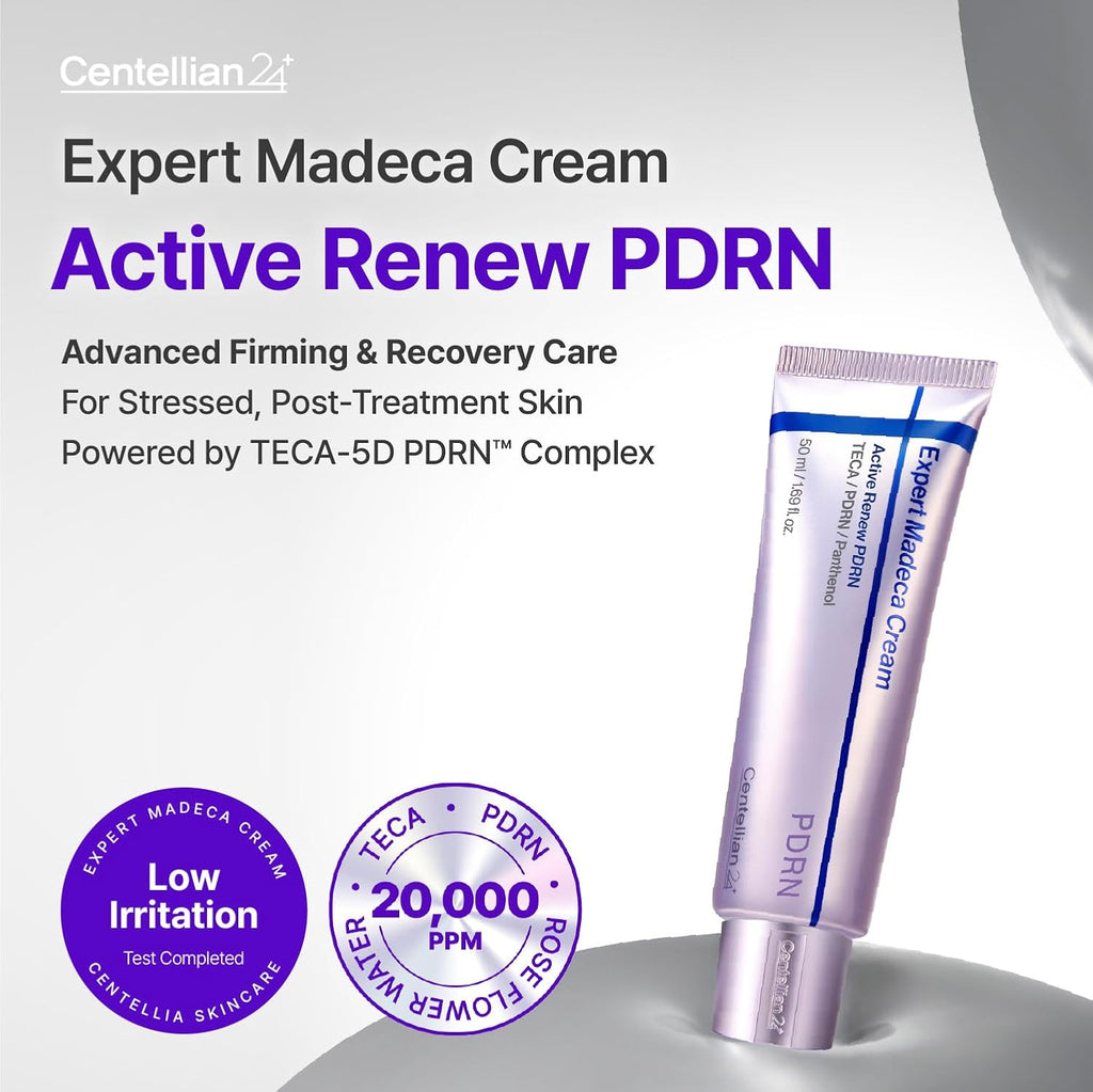 Centellian 24 Madeca Cream Active Renew PDRN - Crema hidratante facial coreana, crema antienvejecimiento reafiirmante