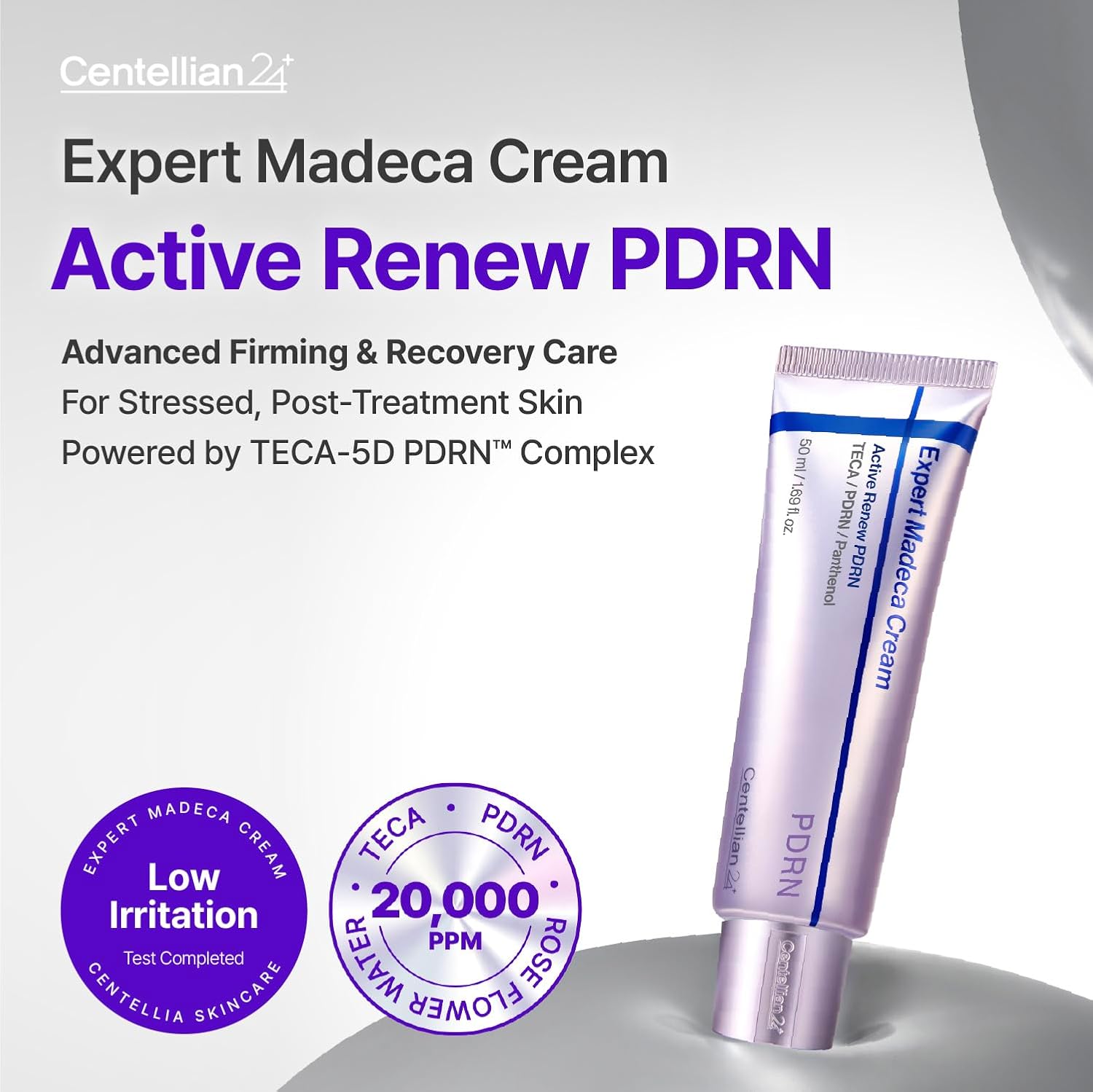 Centellian 24 Madeca Cream Active Renew PDRN - Crema hidratante facial coreana, crema antienvejecimiento reafiirmante