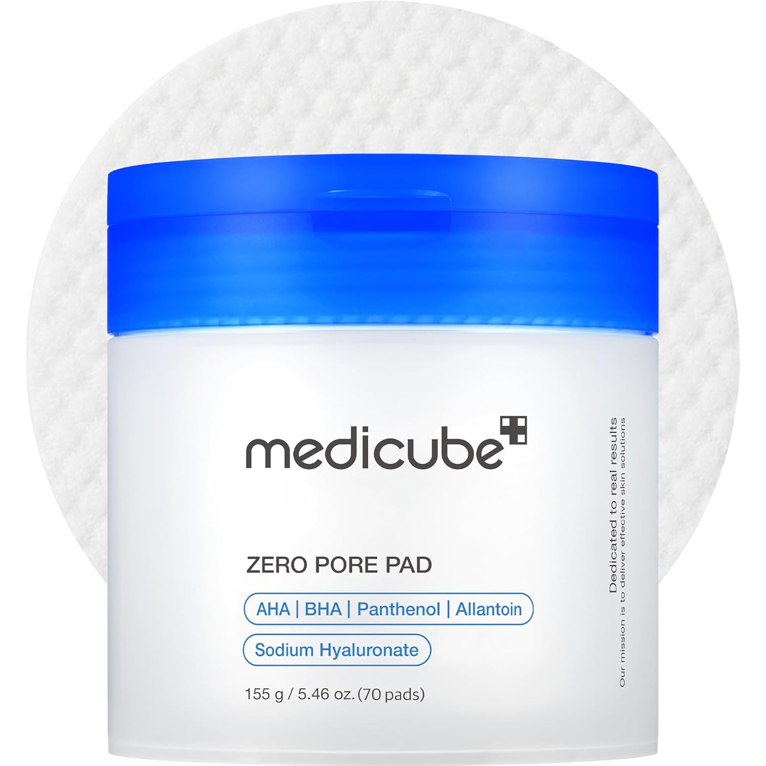 Medicube Almohadillas de tóner Zero Pore Pad 2.0 | Almohadilla facial de doble textura para exfoliación y cuidado de poros