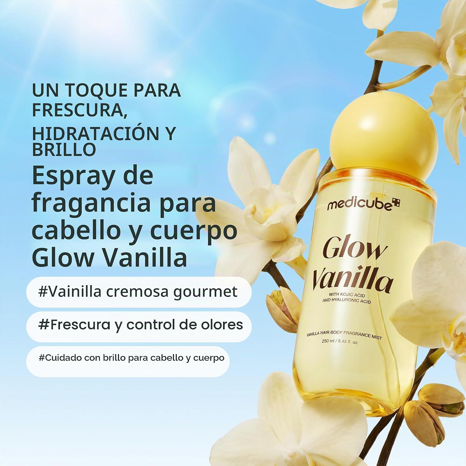 medicube Glow Vanilla - Acido Kojico & Hialuronico - Body Mist
