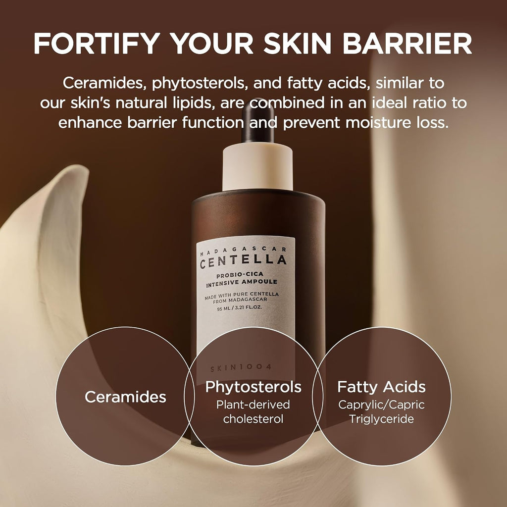 SKIN1004 Probio Cica Ampolla Intensiva  Suero Facial de Centella y Ceramida para Hidratación y Fortalecimiento de la Piel