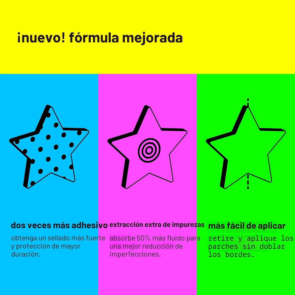 Starface Hydro-Star® Big Blue Compact + Parche de estrella hidrocoloide, 32 | Probado por dermatólogos, compacto con espejo recargable