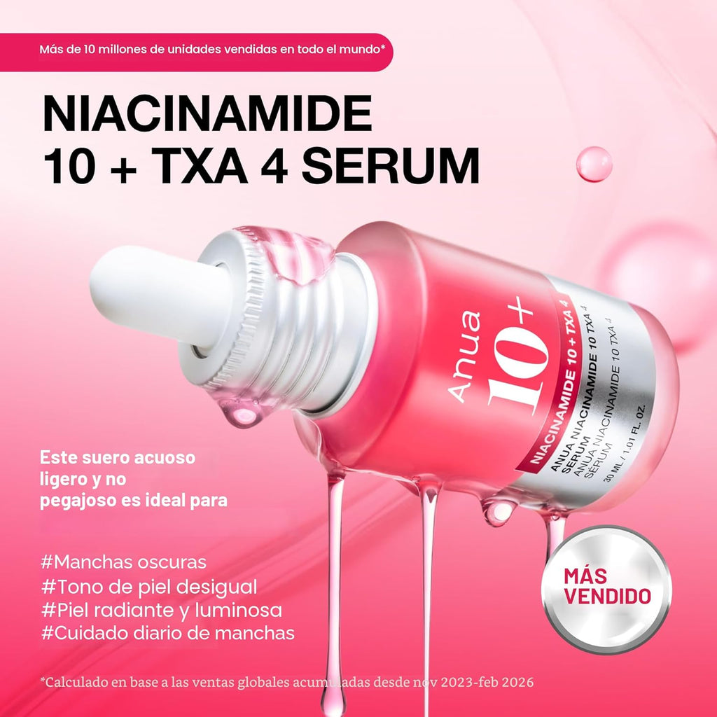 ANUA Suero de Niacinamida 10 + TXA 4, Ácido Hialurónico,