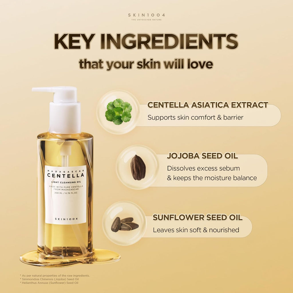 Skin1004 Aceite de Limpieza Ligero Madagascar Centella 200 ml