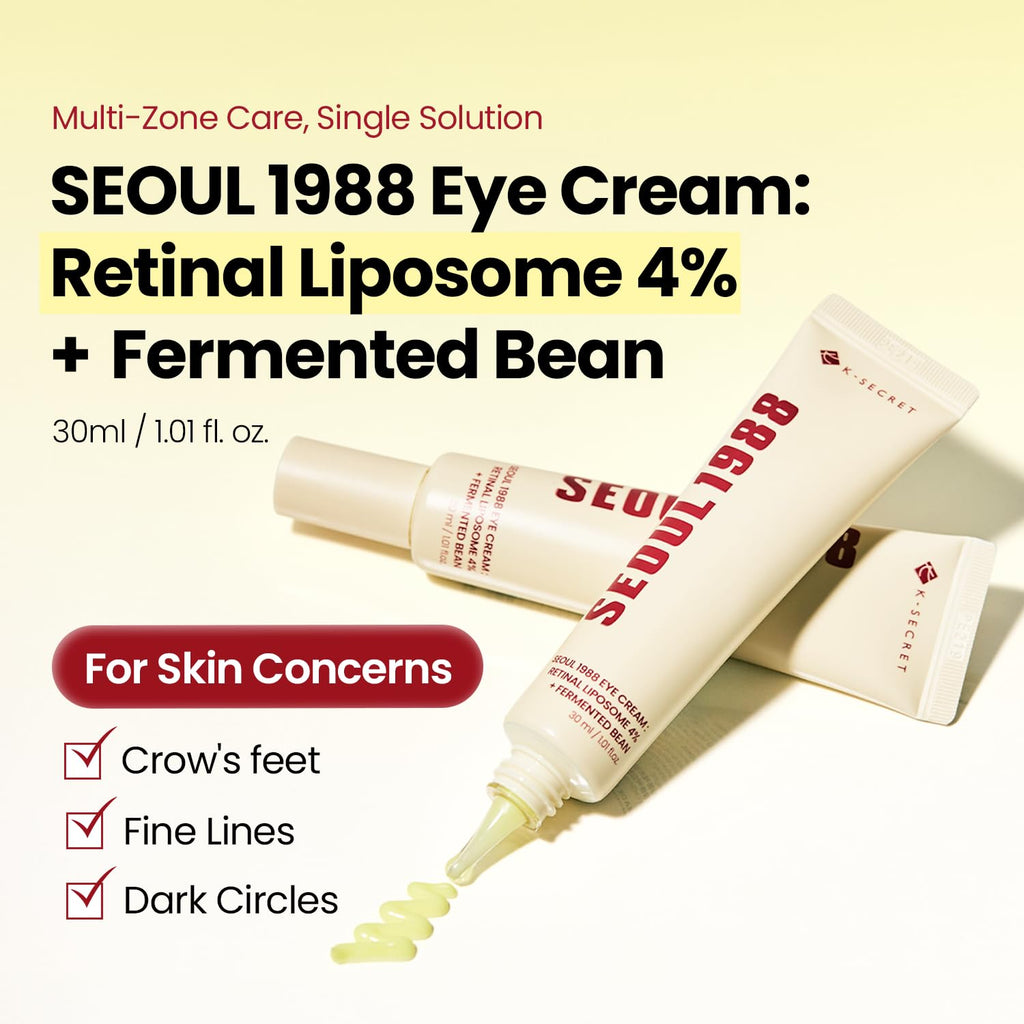 K-SECRET SEOUL 1988 Shot  para ojos Liposoma retinal 4% para el cuidado de ojeras y patas de gallo