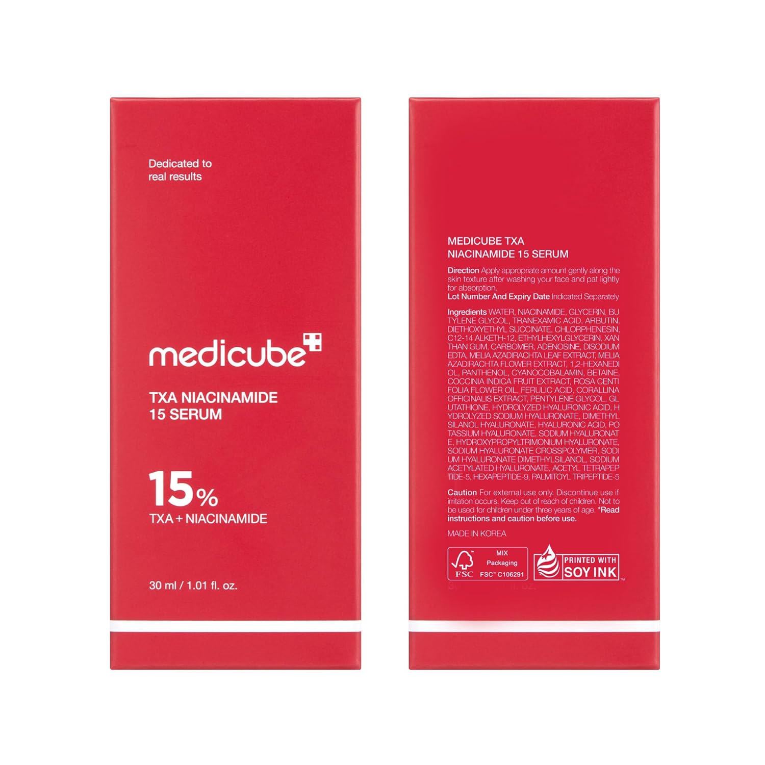 Medicube TXA+Niacinamida 15% Suero Facial Luminoso para el Cuidado Posterior a las Manchas | Cuidado Coreano Diario