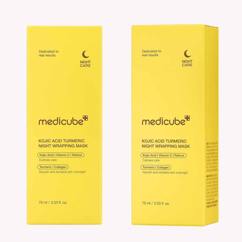 Medicube Máscara de envoltura de ácido kójico, cúrcuma, vitamina C durante la noche