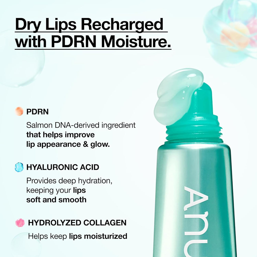 Anua PDRN - Suero labial, hidratación de larga duración para labios secos y agrietados, cuidado labial hidratante