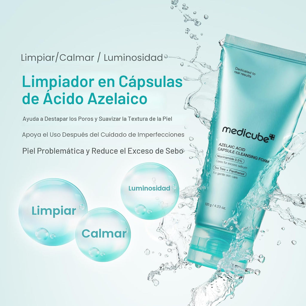 Medicube Limpiador Facial Espuma de Cápsulas de Ácido Azelaico