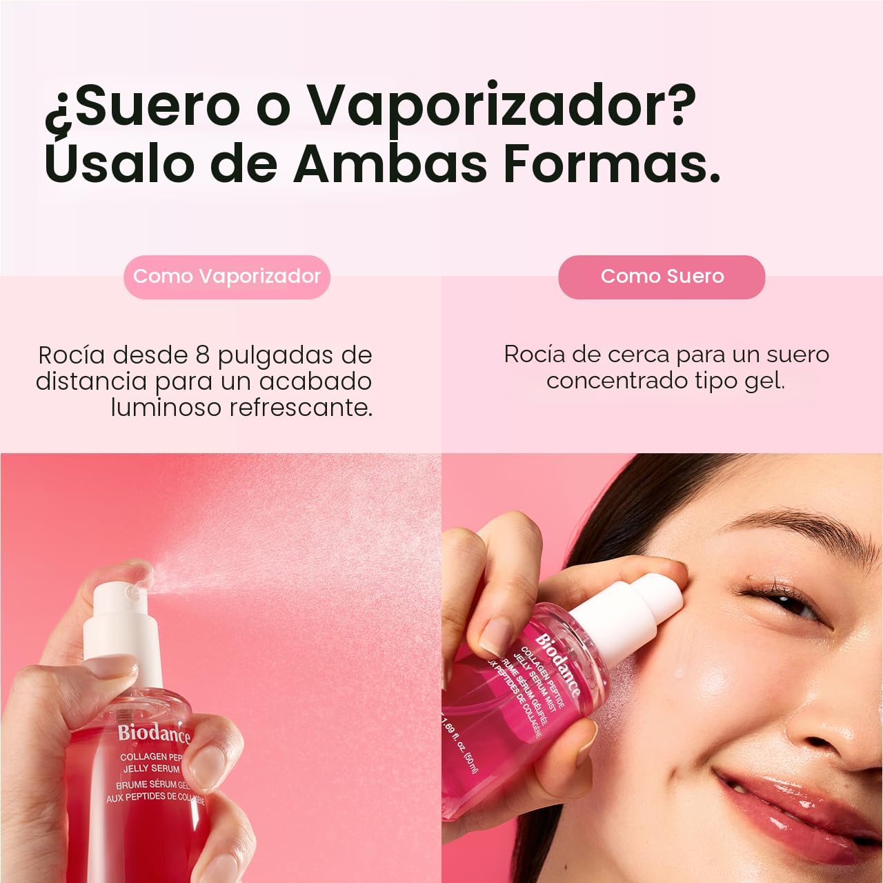 BIODANCE Spray facial hidratante de péptidos de colágeno,  antienvejecimiento, hidrogel