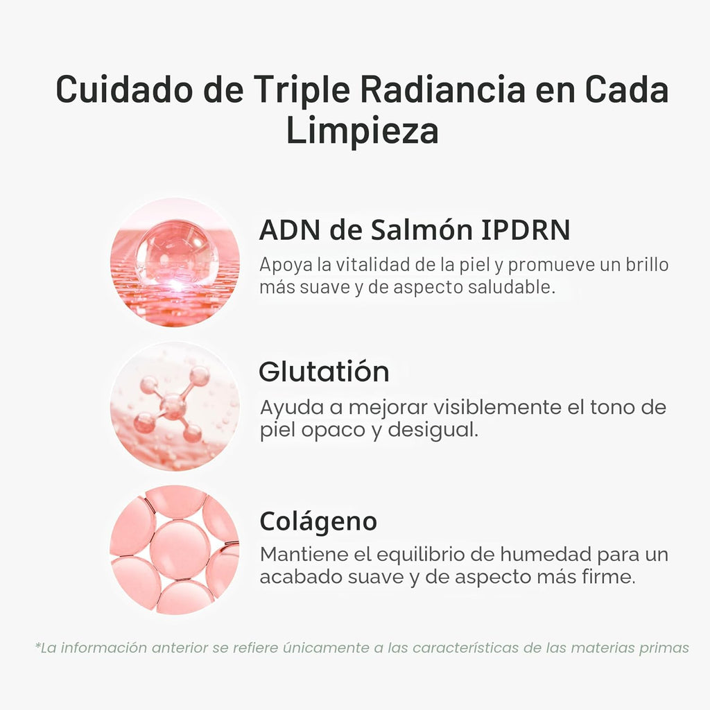 Medicube Limpiador Facial PDRN Pink Glutatión Cápsula Espuma Limpiador