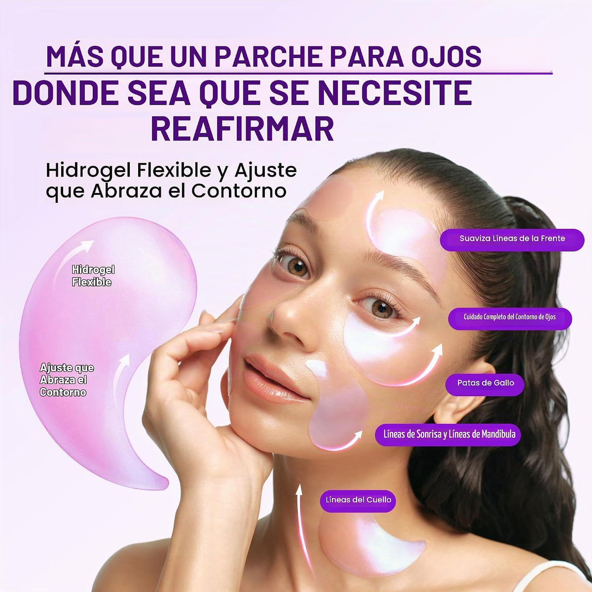 ANUA Retinol Berry Eye Patches, 60 unidades | Máscara de hidrogel para ojos hinchados, ojeras y líneas finas, niacinamida de cafeína, cuidado de la piel coreano