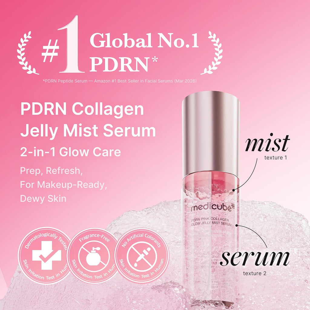 Medicube Pink PDRN - Suero de colágeno Glow Jelly Mist