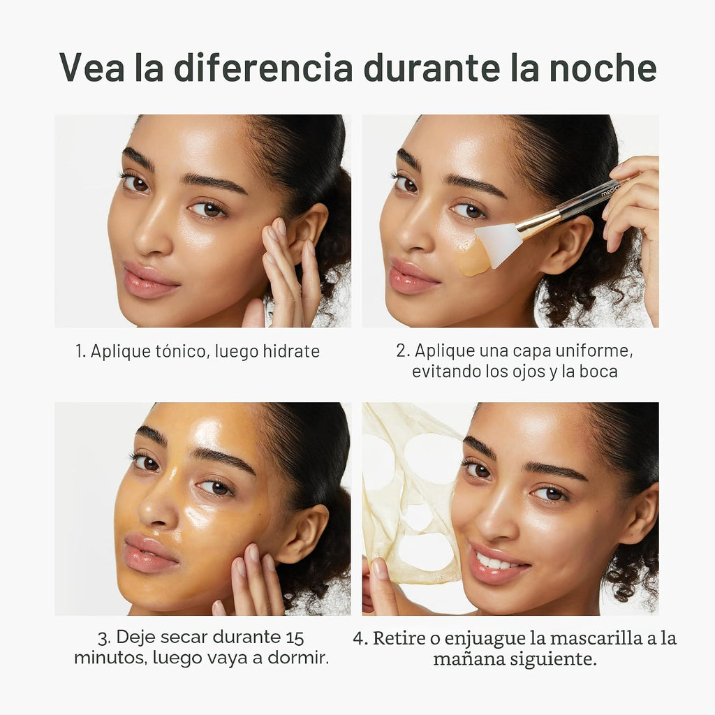 Medicube Máscara de envoltura de ácido kójico, cúrcuma, vitamina C durante la noche