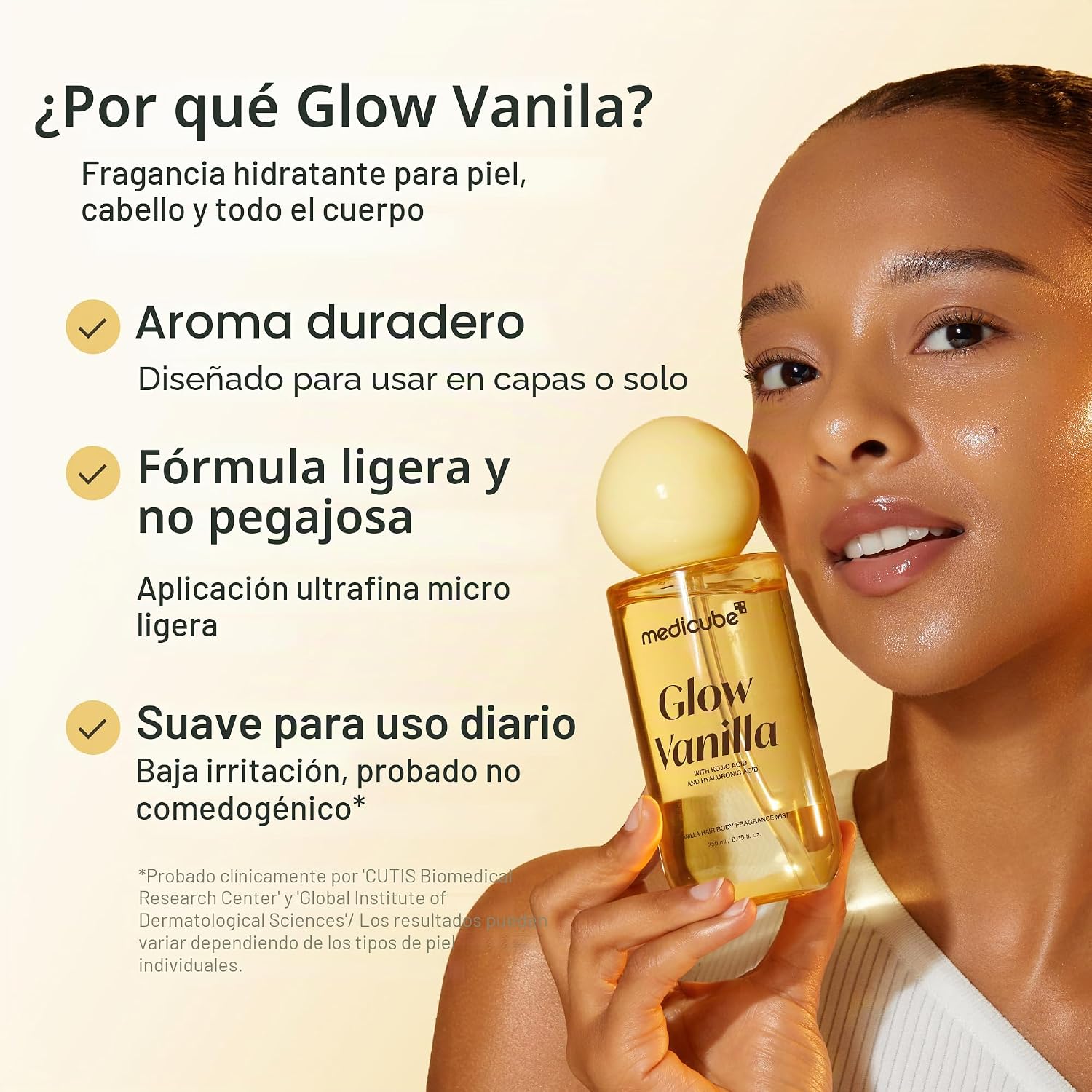 medicube Glow Vanilla - Acido Kojico & Hialuronico - Body Mist