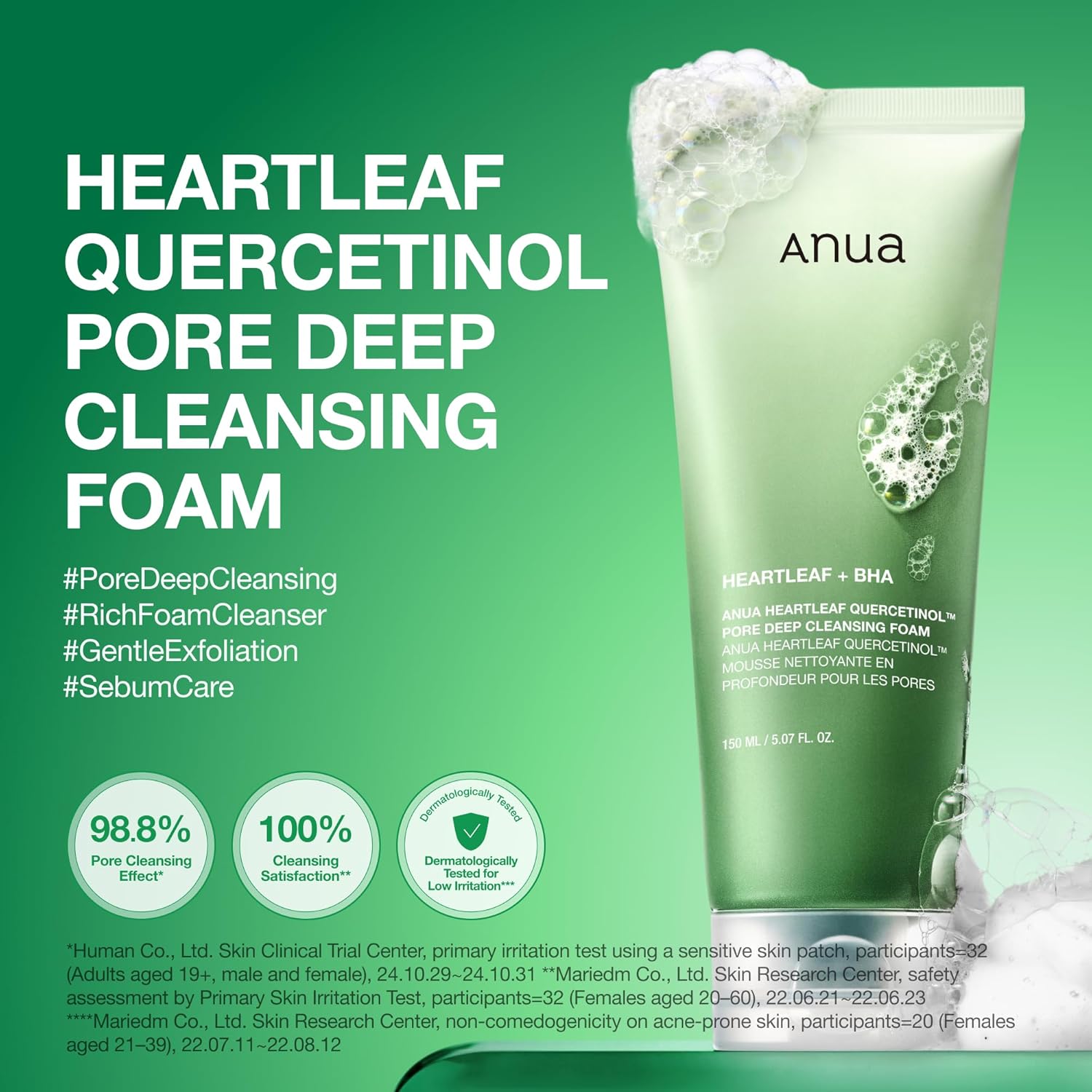 Anua Heartleaf - Espuma limpiadora profunda