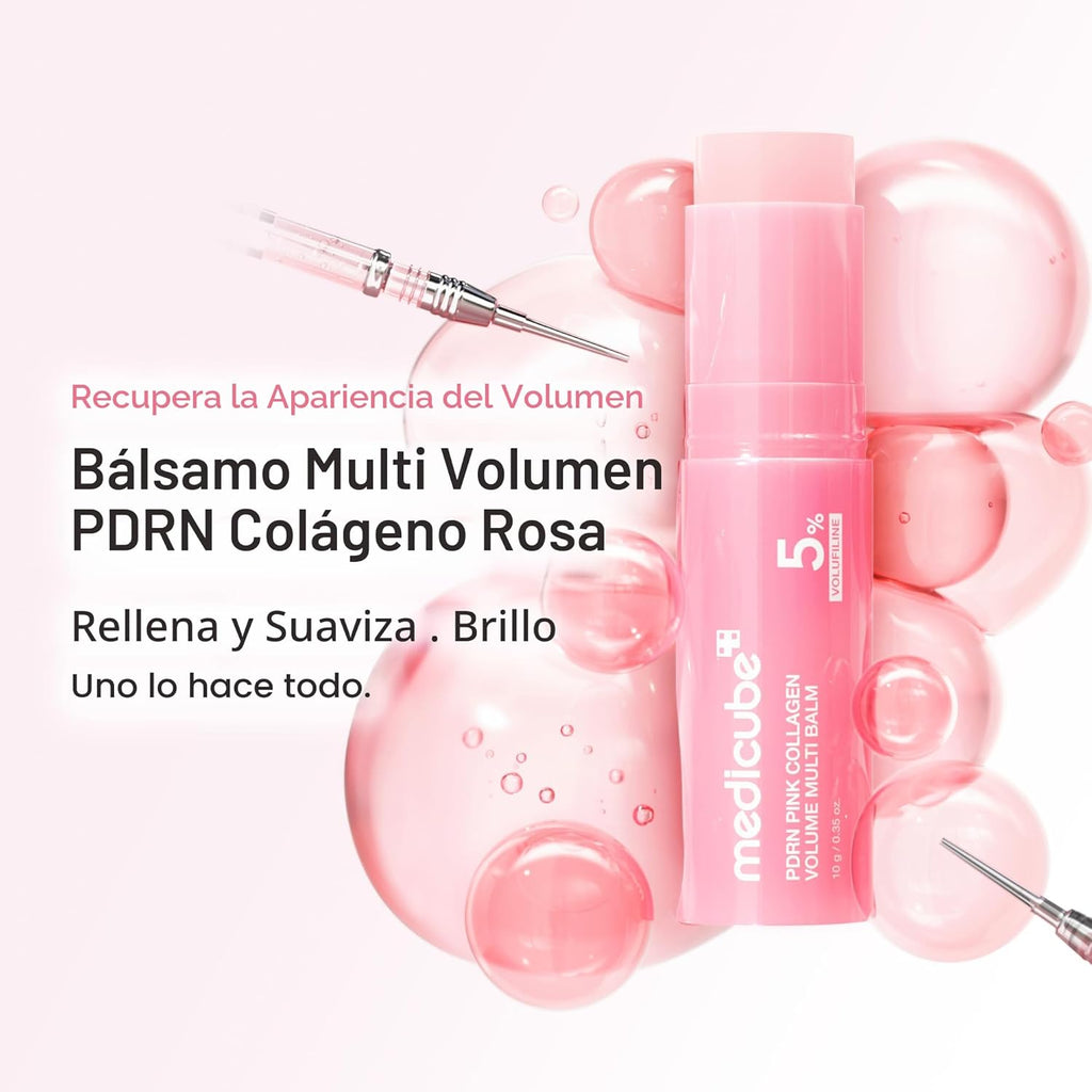 Medicube Pdrn Bálsamo múltiple de colágeno rosa | Volufiline, PDRN, NAD, colágeno | Bálsamo facial