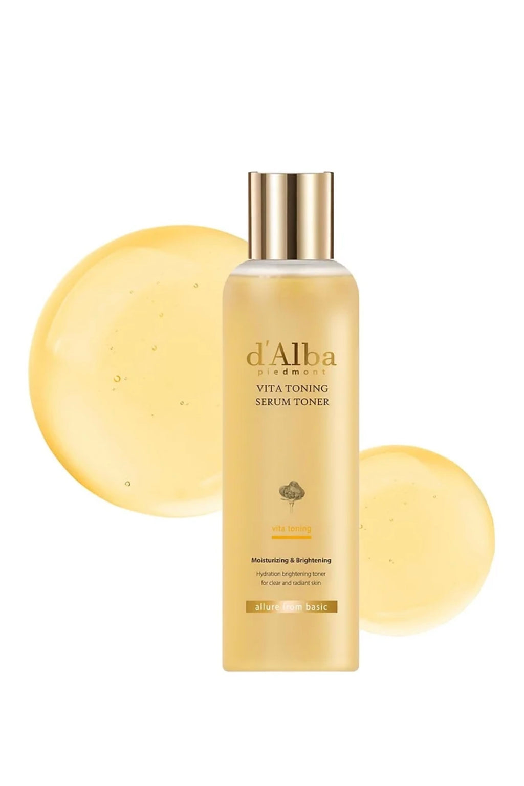 d'Alba Piedmont Vita Suero Tónico Tonificante, Piel de Cristal con Cuidado de la Piel de Doble Vitamina, Hidratante Facial