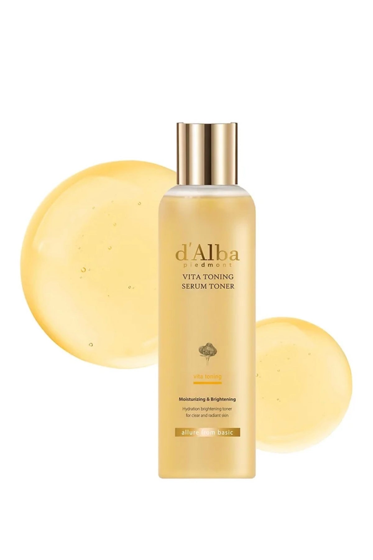 d'Alba Piedmont Vita Suero Tónico Tonificante, Piel de Cristal con Cuidado de la Piel de Doble Vitamina, Hidratante Facial