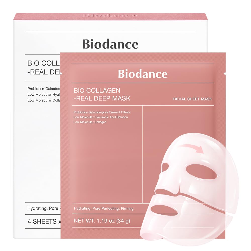 BIODANCE Máscara profunda de bio-colágeno x4 , mascarilla facial hidratante de hidrogel durante la noche,