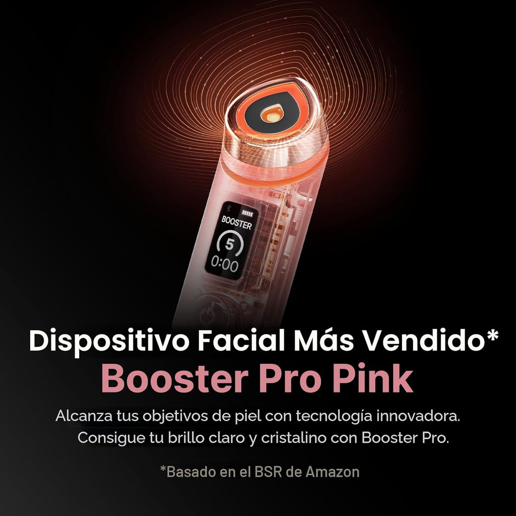 Medicube Age-R Booster Pro Rosa | 6-en-1 Masajeador de Belleza de Brillo de Vidrio Real | Piel de Espejo | Cuidado de la Piel Coreano