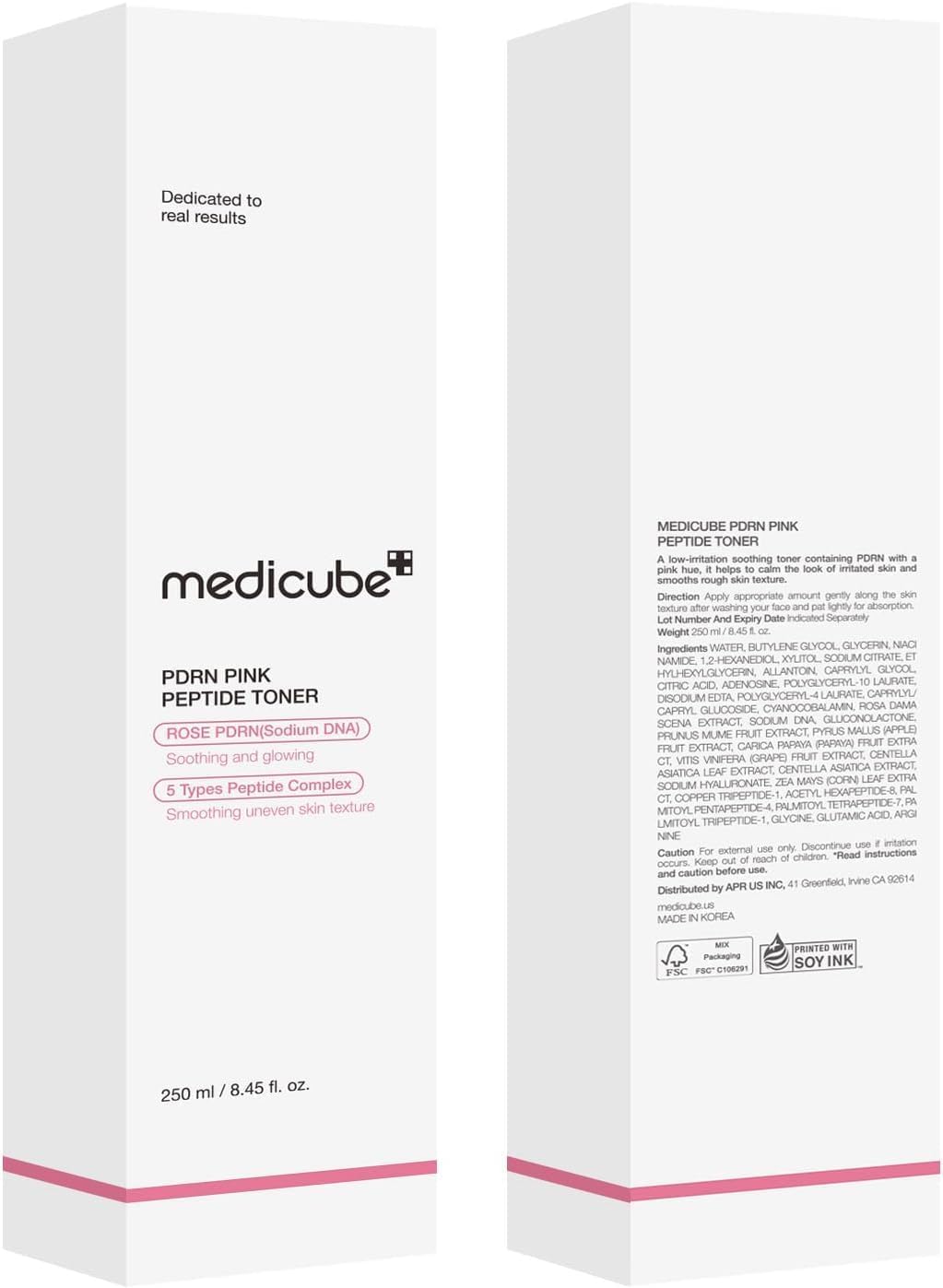 Medicube Salmon DNA PDRN Pink CICA Tónico Calmante