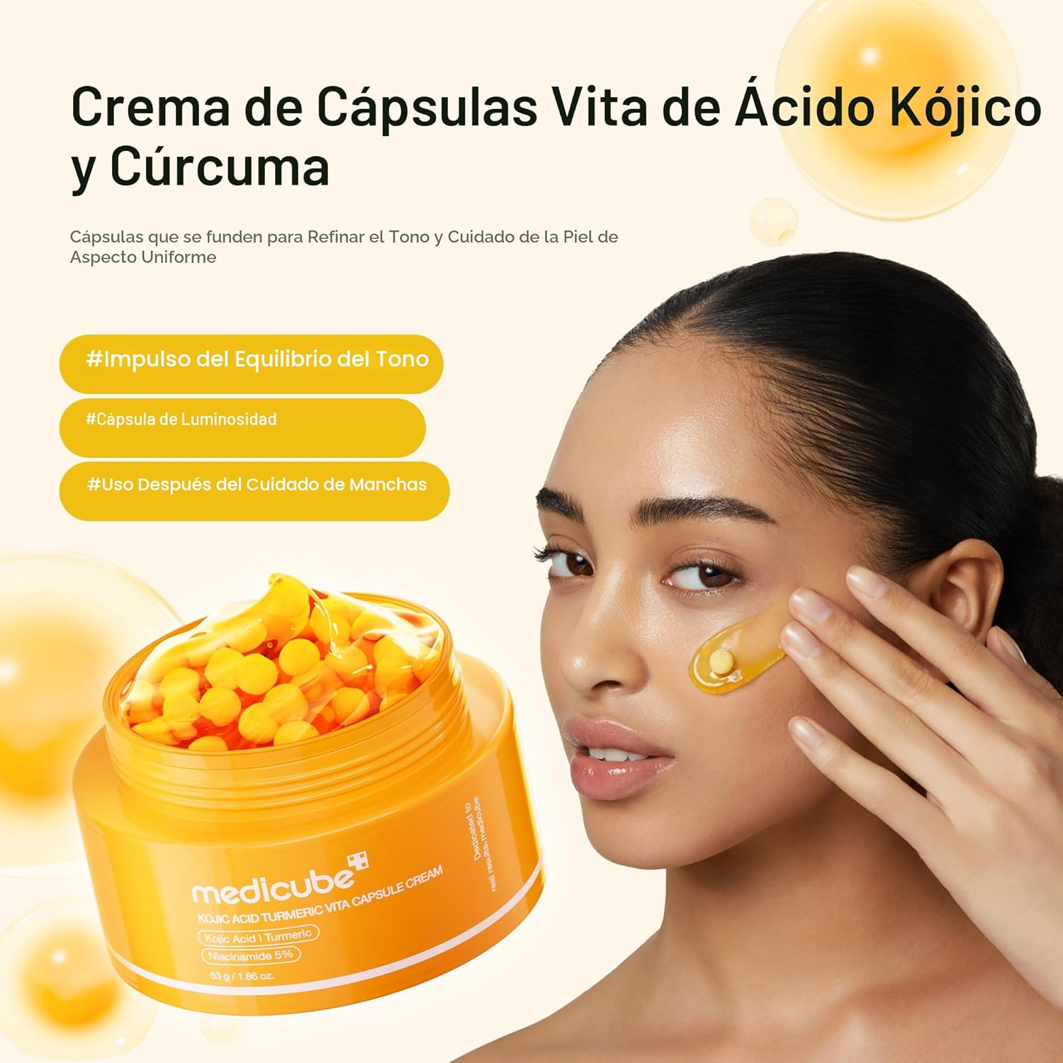 Medicube Crema cápsula con ácido kójico y cúrcuma