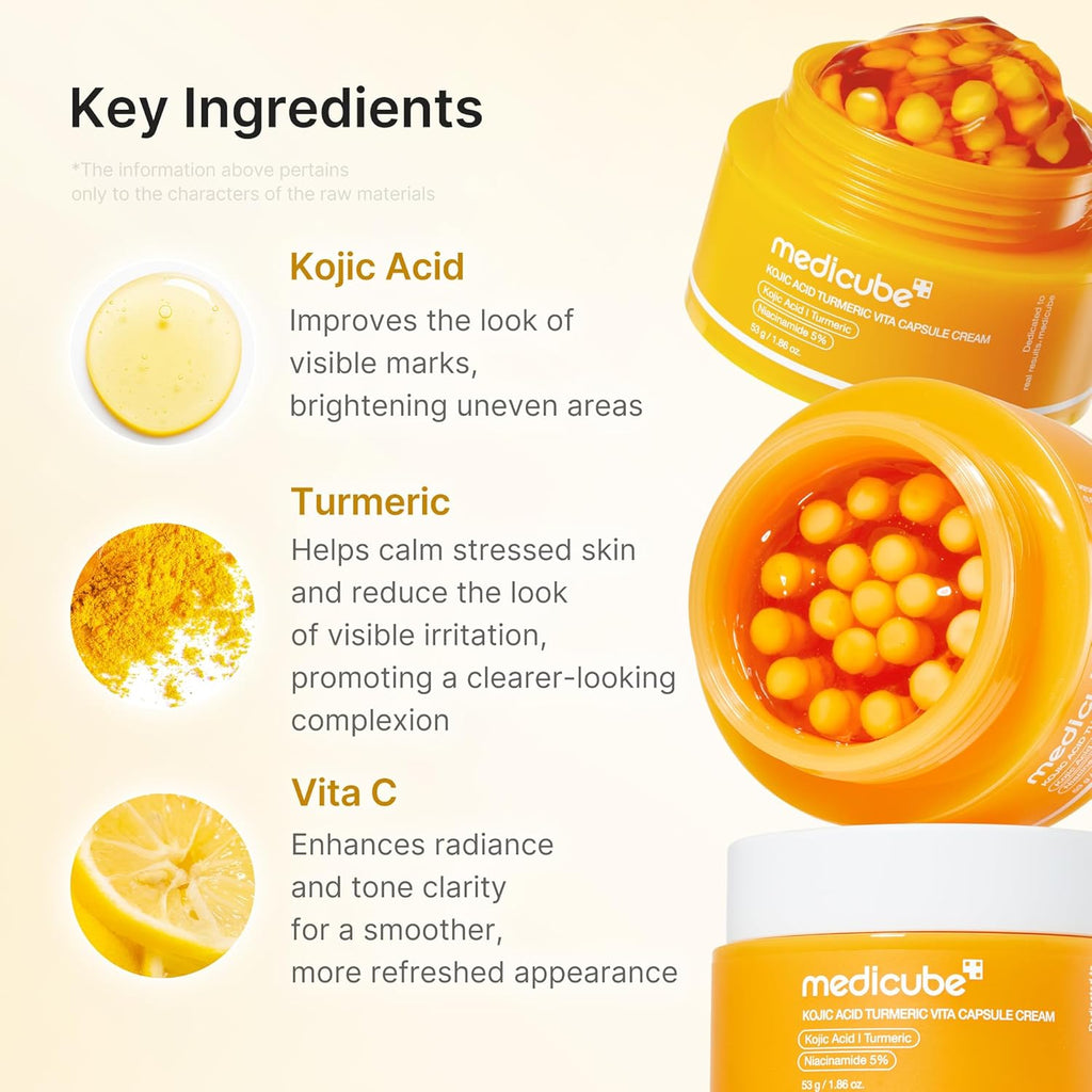 Medicube Crema cápsula con ácido kójico y cúrcuma