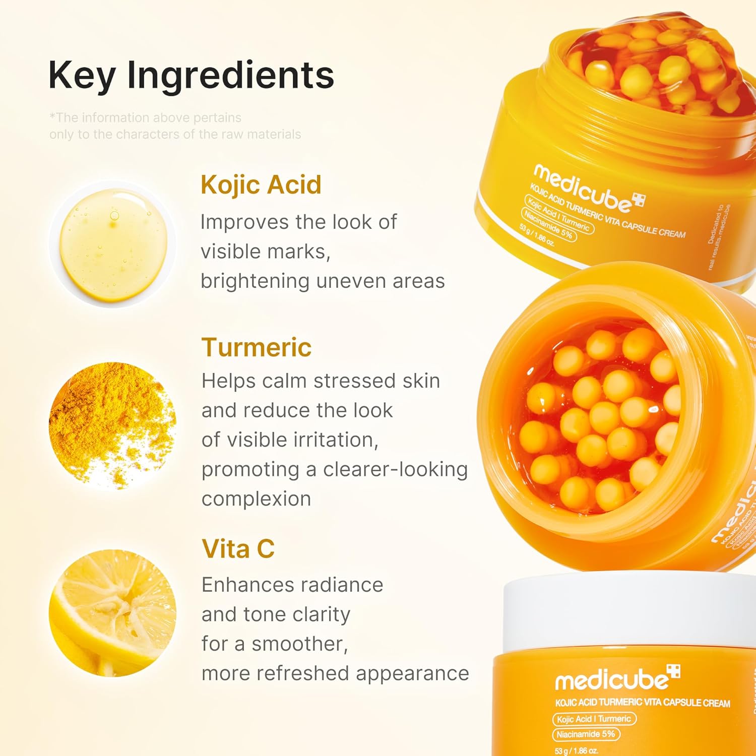 Medicube Crema cápsula con ácido kójico y cúrcuma